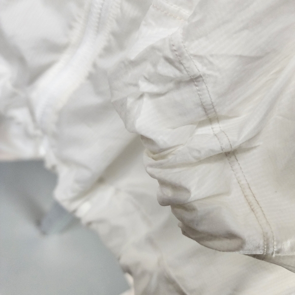 Lululemon Stow N Go Jacket Off White Sheer Size 8 Lightweight Packable Hooded - Picture 15 of 16